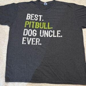 Best Pitbull Dog Uncle Ever T-Shirt - Dark Gray